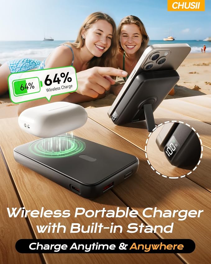 for Magsafe Portable Charger, 12000mAh Wireless Magnetic Power Bank - Image 3