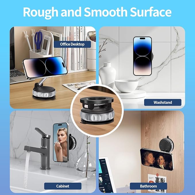 Vacuum Suction Magnetic Phone Holder, 2025 Upgraded Foldable Retractable Magnet - Image 9