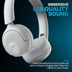 JLab Go Lux ANC Wireless Headphones, Cloud White, Hybrid Active Noise Cancelling - Image 2