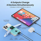Magnetic Portable Charger for iPhone, 10800mAh 4-in-1 Wireless Power Bank - Image 3