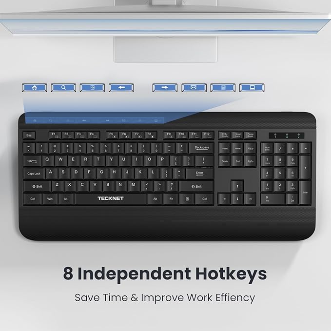 TECKNET Ergonomic Wireless Keyboard - Image 6