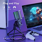 TONOR Gaming USB Microphone for PC, RGB Condenser Computer Mic - Image 5