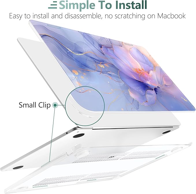 TWOLSKOO Compatible with M4 MacBook Air 13.6 inch Case 2025-2022 Release M4 - Image 4