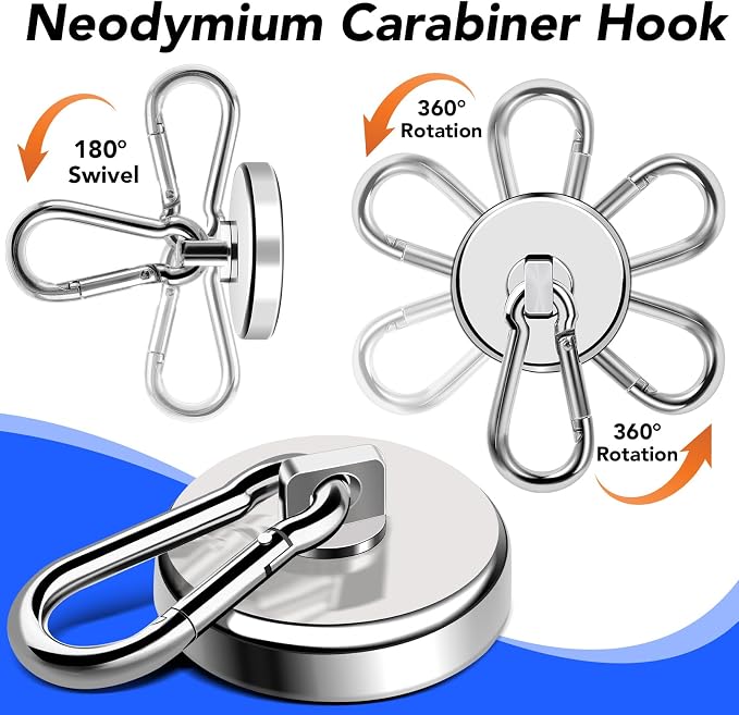 LOVIMAG Magnetic Hooks Heavy Duty, 200LBS+ Super Strong Magnetic Hooks Cruise - Image 5