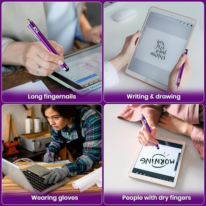 TCD 10 Pack Stylus Pen for Touch Screen, Universal Capacitive Digital Stylus - Image 5