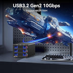 Hybrid 2*2.5/3.5" SATA HDD/SSD+3* M / B+M Key M.2 NVMe Enclosure - Image 5