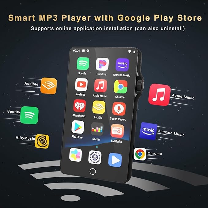 80GB MP3 Player with Bluetooth & WiFi, Android Music Player with Spotify - Image 3