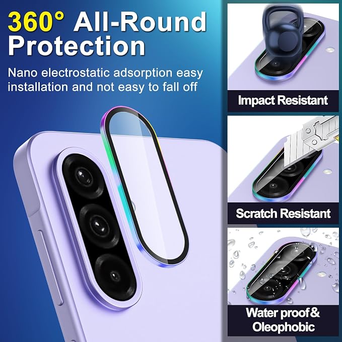 for Samsung Galaxy A36/A56 Camera Lens Protector, Individual Metal Ring - Image 4