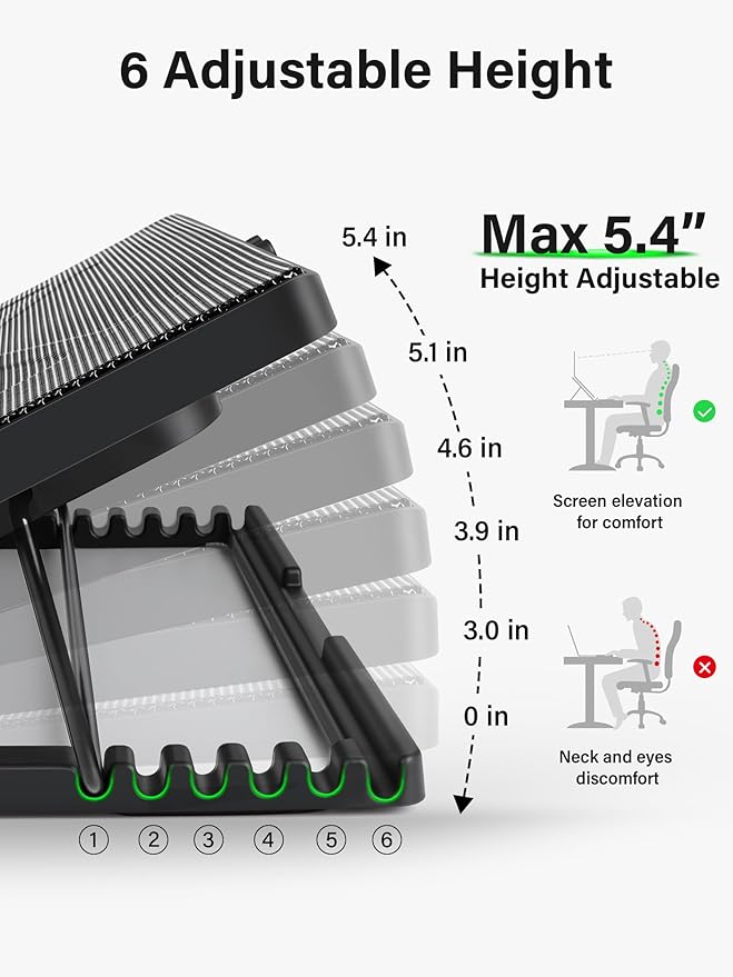 Kootek Laptop Cooling Pad, Laptop Cooler - Image 3