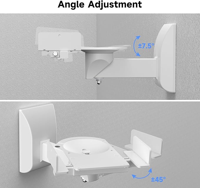 suptek Dual Side Clamping Bookshelf Speaker Wall Mounting Bracket - Image 5
