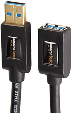 Amazon Basics 2-Pack USB-A 3.0 Extension Cable, 4.8Gbps High-Speed, Male to - Image 3