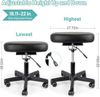 Footrest Stool Under Desk Adjustable Height and Tilt Angle Footrest Ottoman - Image 2