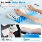 Ospelelf Ergonomic Keyboard Wrist Rest Pad Comfortable Keyboard Stand Riser - Image 2