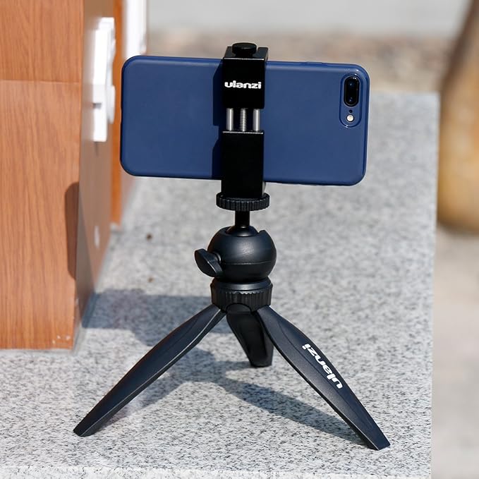 ULANZI ST-02S Aluminum Phone Tripod Mount w Cold Shoe Mount, Support Vertical - Image 10