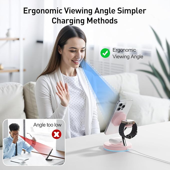New 3 in 1 Charging Station for Apple Compatible - Image 4