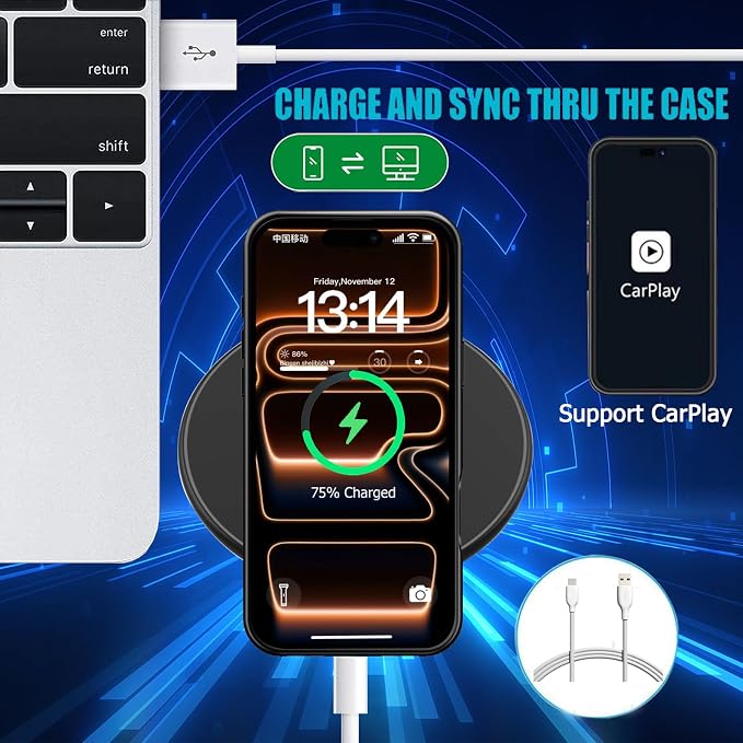 Battery Case for iPhone 17 Pro, Upgraded 10000mAh Rechargeable Portable - Image 6