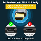 AGVEE 2 Pack 1ft Mini USB Cable, Braided Durable USB-A to Mini-B Charger - Image 2