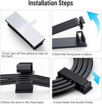 Adhesive Cable Clips Holder, Outdoor Light Clips, Sturdy Nylon Cord Wall - Image 6
