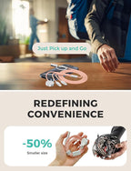 2Pack Pink-Travel Essentials 3 in 2 USB C Cable - Image 6