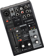 Yamaha AG03MK2 Black 6-Channel Live Streaming Loopback Mixer/USB Interface - Image 4