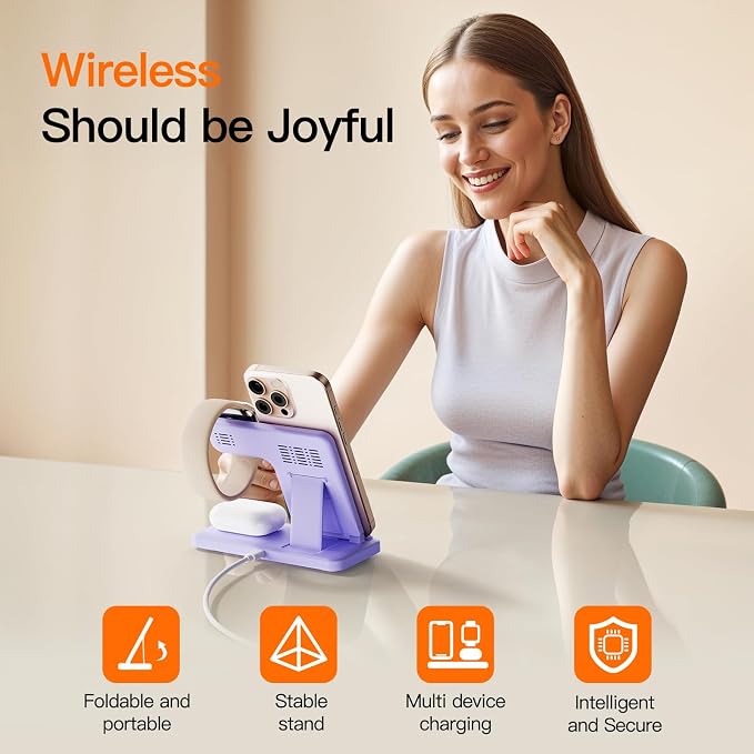 2025 3 in 1 Wireless Charger for iPhone 16 15 14 13 12 11 XR 8, Apple Charging - Image 5