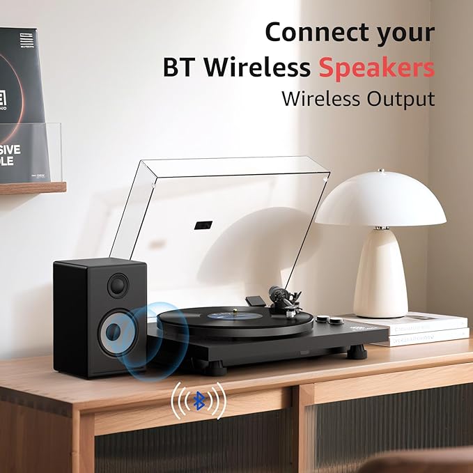 Record Player Wireless Output Turntable Carbon Fiber Tonearm Vinyl Player - Image 5