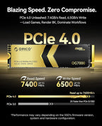 ORICO OG7000 4TB PCIe Gen4 NVMe SSD, 8-Channel Controller, Graphene Thermal - Image 2
