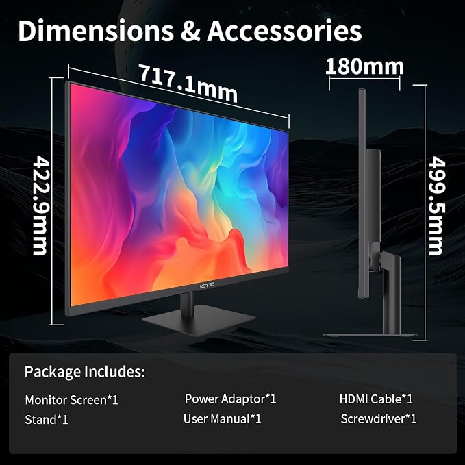 KTC 32 Inch 2K Computer Monitor, IPS 1440p Monitor - Image 9