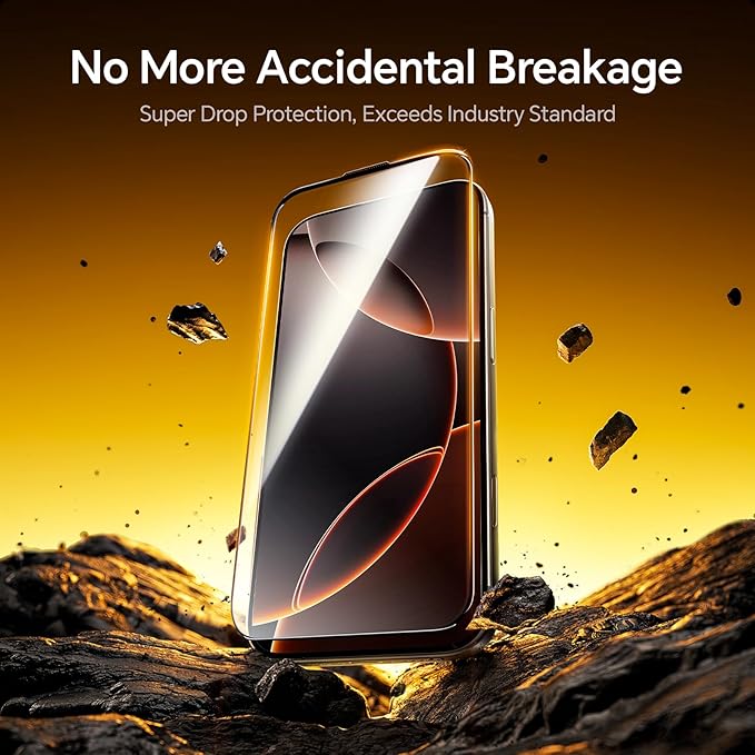 AOHI 9H+ Tempered Glass for iPhone 16 Pro Max Screen Protector Military Grade - Image 2