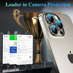YWXTW Camera Lens Protector for iPhone 16 Pro/iPhone 16 Pro Max, Tempered Glass - Image 2