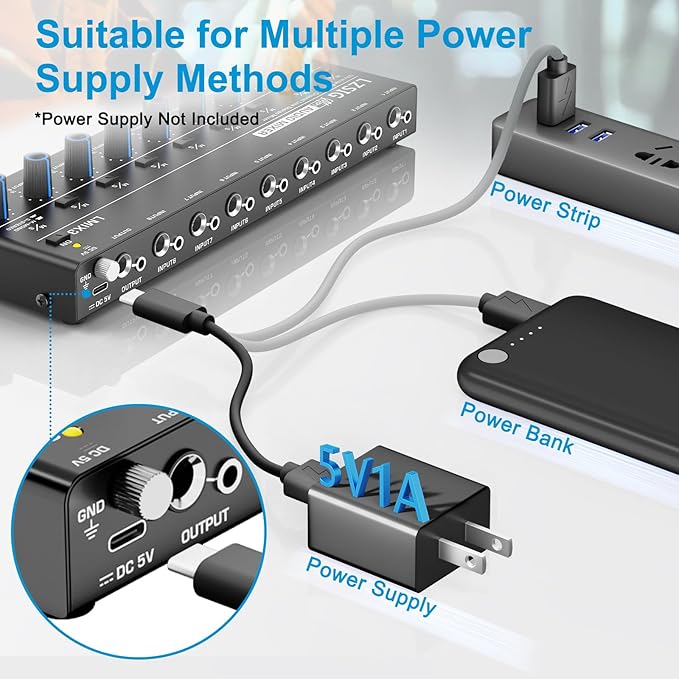 LZSIG Audio Mixer, Stereo Line Mixer - Image 5