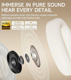 Atom Max - Hybrid Active Noise Cancelling Headphones, Hi-Res Audio, Wireless - Image 5