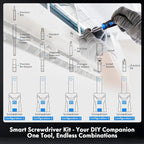 XOOL 78PCS Ratchet Screwdriver Set, Precision Bits, 1/4" Sockets, Magnetic Tools - Image 4