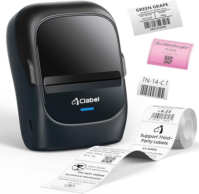CLABEL Thermal Label Maker Machine: 221B Bluetooth Label Maker Machine by CLABEL