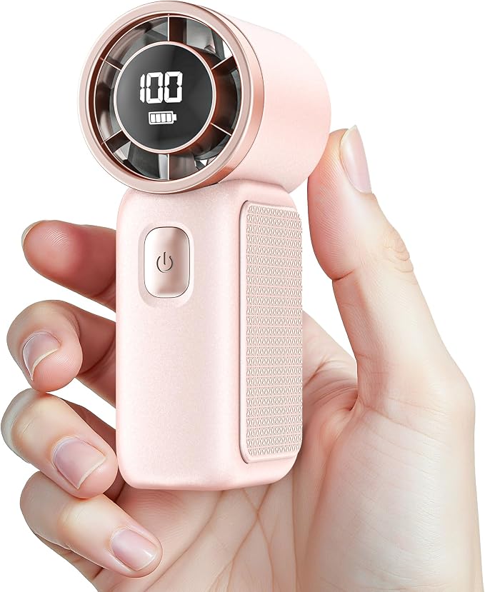 Portable Handheld Mini Fan, 6 Gear Wind, Hand Small Travel Personal Held Fans by Unknown