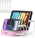 MSTJRY Charging Station for Multiple Devices : 5 Port Multi USB-A Charger by MSTJRY