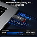 2 Pack 128GB USB Flash Drive, Metal Thumb Drives, USB 3.2 Up to 200MB/s Type A - Image 2
