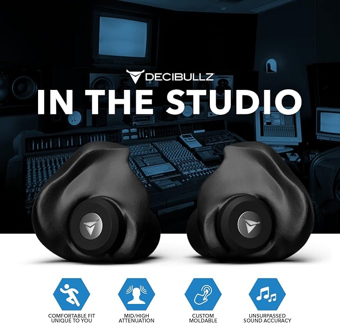 Decibullz Professional Moldable Earplugs, Noise Cancelling Earplugs, Concert - Image 8