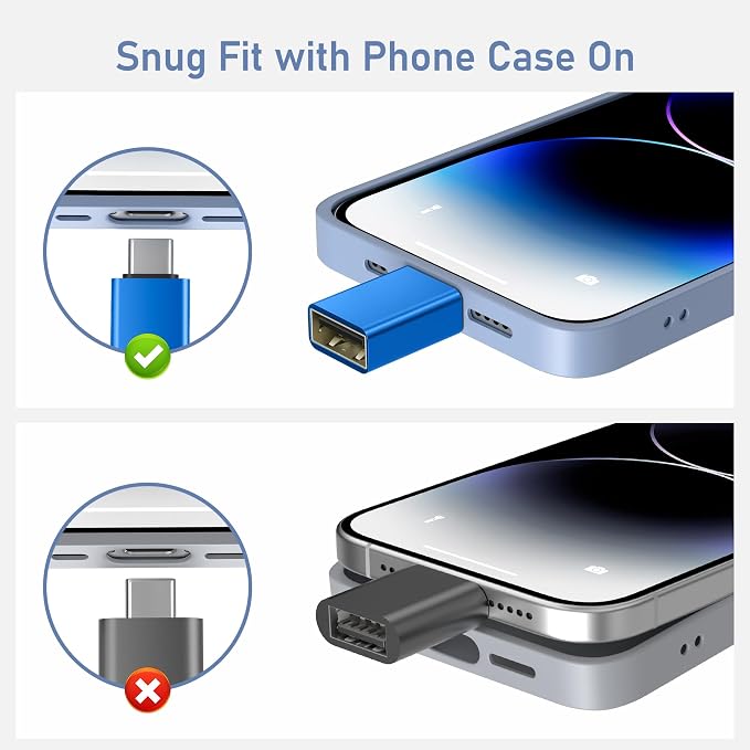 Basesailor USB C to USB Adapter 3Pack, USBC Male to USBA 3.0 Female OTG Adapter - Image 8