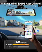 WOLFBOX G850 PRO 4K Mirror Dash Cam - Image 5