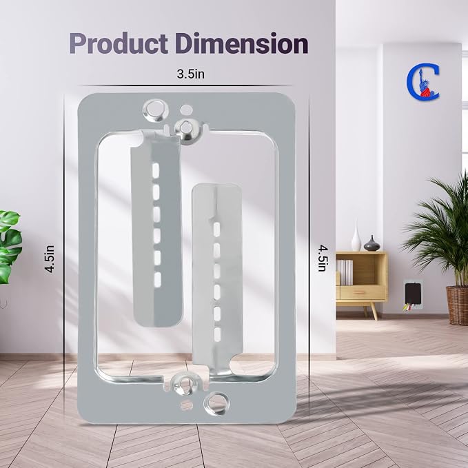 LV1 Low Voltage Mounting Bracket 1 Gang – Single Gang Drywall Brackets - Image 4