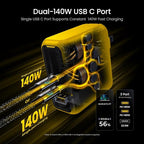 AOHI Magcube 140W USB C Charger PD3.1 3-Port GaN+ Laptop Wall Charger 100W Fast - Image 3
