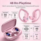 bmanl Wireless Earbuds Bluetooth Headphones 48hrs Play Back Sport Earphones - Image 3
