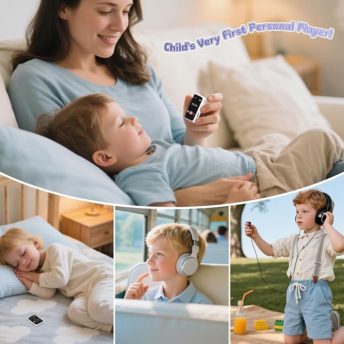 Kids Bluetooth MP3 Player with Headphones, Built-in Speaker, 512GB Expandable - Image 9