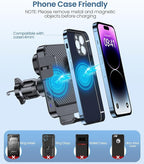 Wireless Car Charger, MOKPR 15W Fast Charging Auto-Clamping Car Mount Universal - Image 7