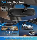 PORMIDO OEM 2K Rear View Mirror Camera, Smart Full Touchscreen Rearview WDR - Image 2