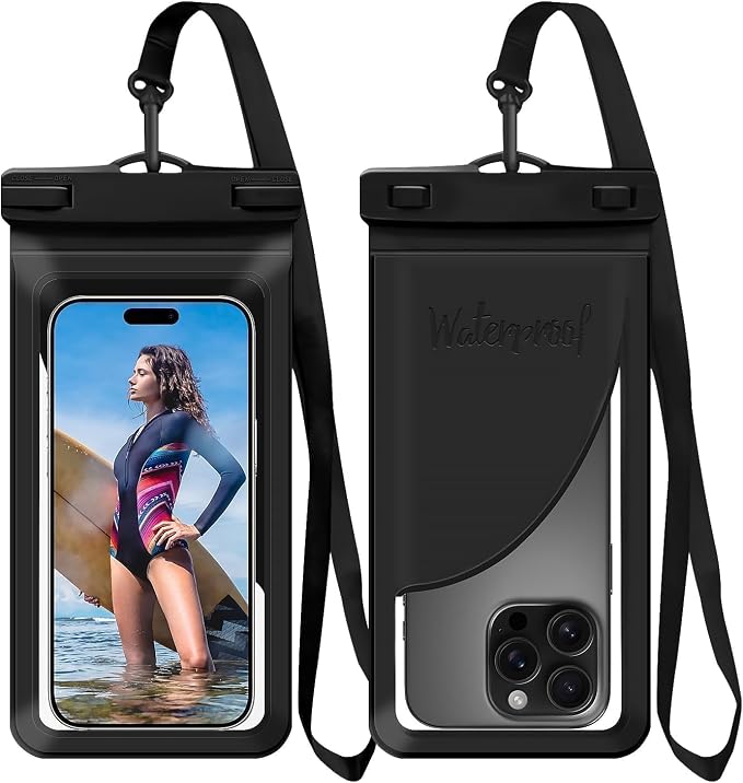 Waterproof Phone Pouch, with Inside Card Bag, Large Waterproof Case by Vsagier