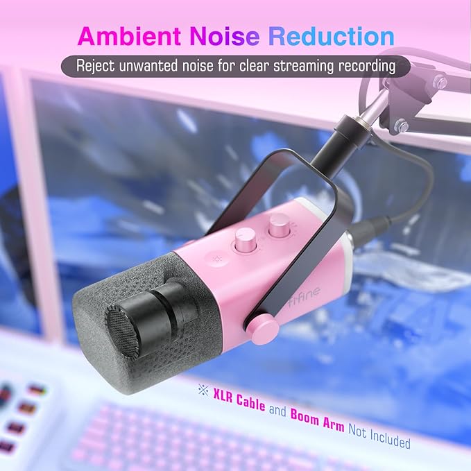 FIFINE XLR/USB Microphone, Gaming Recording PC Microphone - Image 6