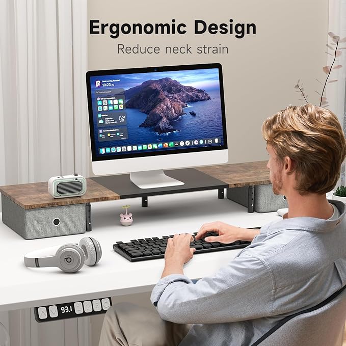 Suptek Dual Monitor Stand Riser - Image 4