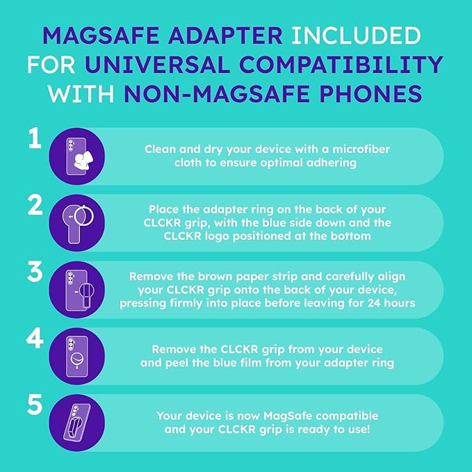 CLCKR for MagSafe Phone Grip for MagSafe Kickstand Compatible - Image 6
